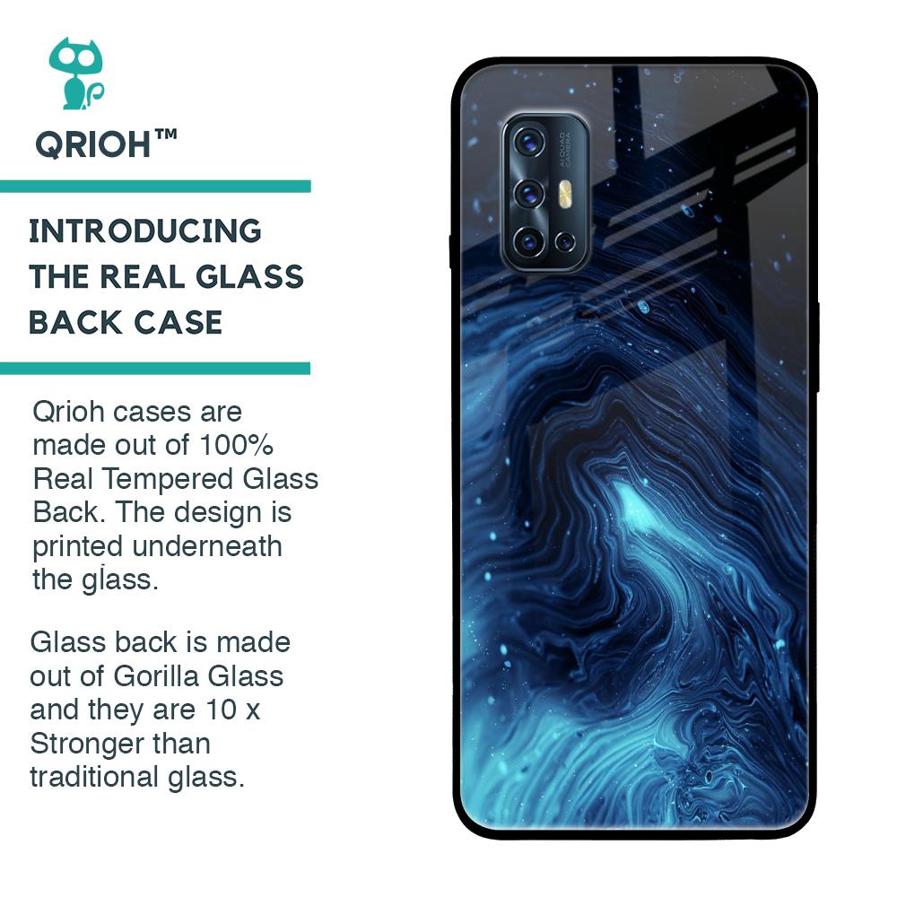 Dazzling Ocean Gradient Glass Case For Vivo V17