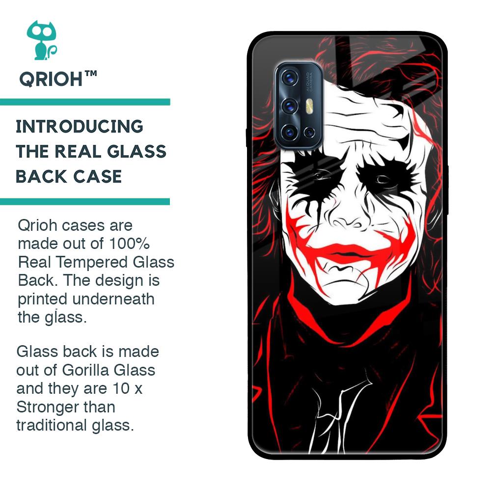 Life In Dark Glass Case For Vivo V17