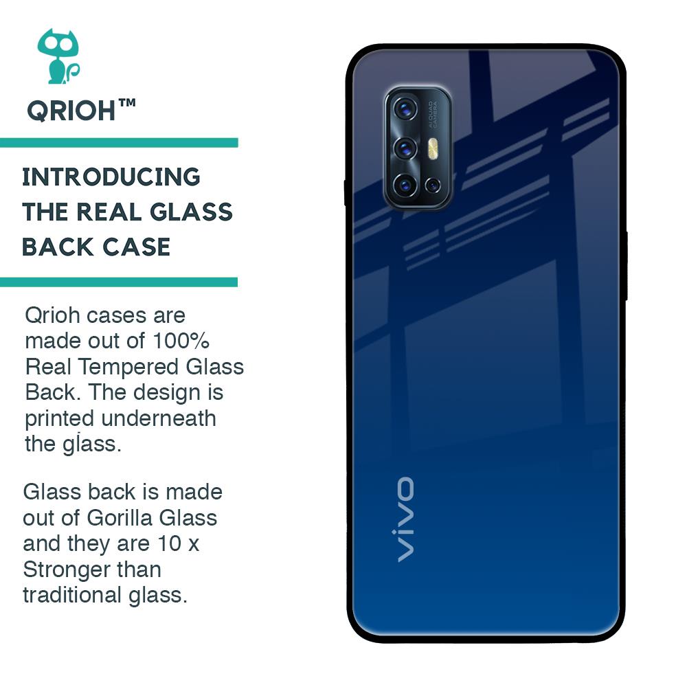 Very Blue Glass Case for Vivo V17
