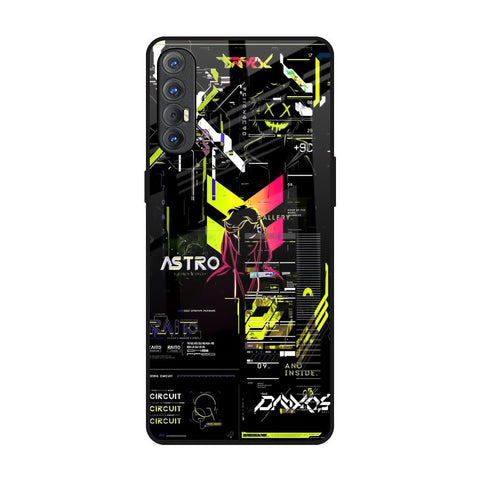 Astro Glitch Oppo Reno 3 Pro Glass Back Cover Online