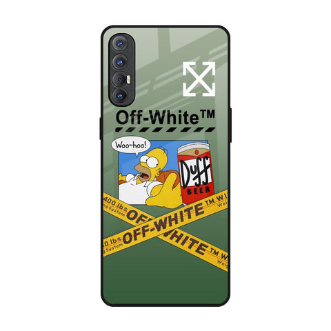 Duff Beer Oppo Reno 3 Pro Glass Back Cover Online