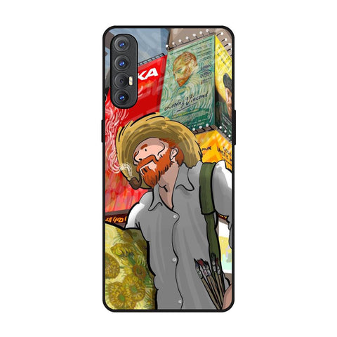 Loving Vincent Oppo Reno 3 Pro Glass Back Cover Online