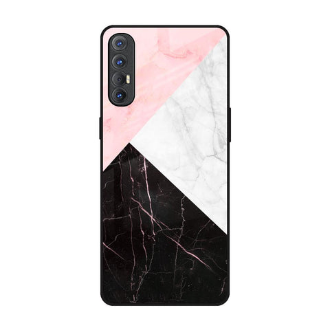 Marble Collage Art Oppo Reno 3 Pro Glass Back Cover Online