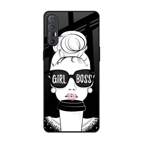 Girl Boss Oppo Reno 3 Pro Glass Back Cover Online