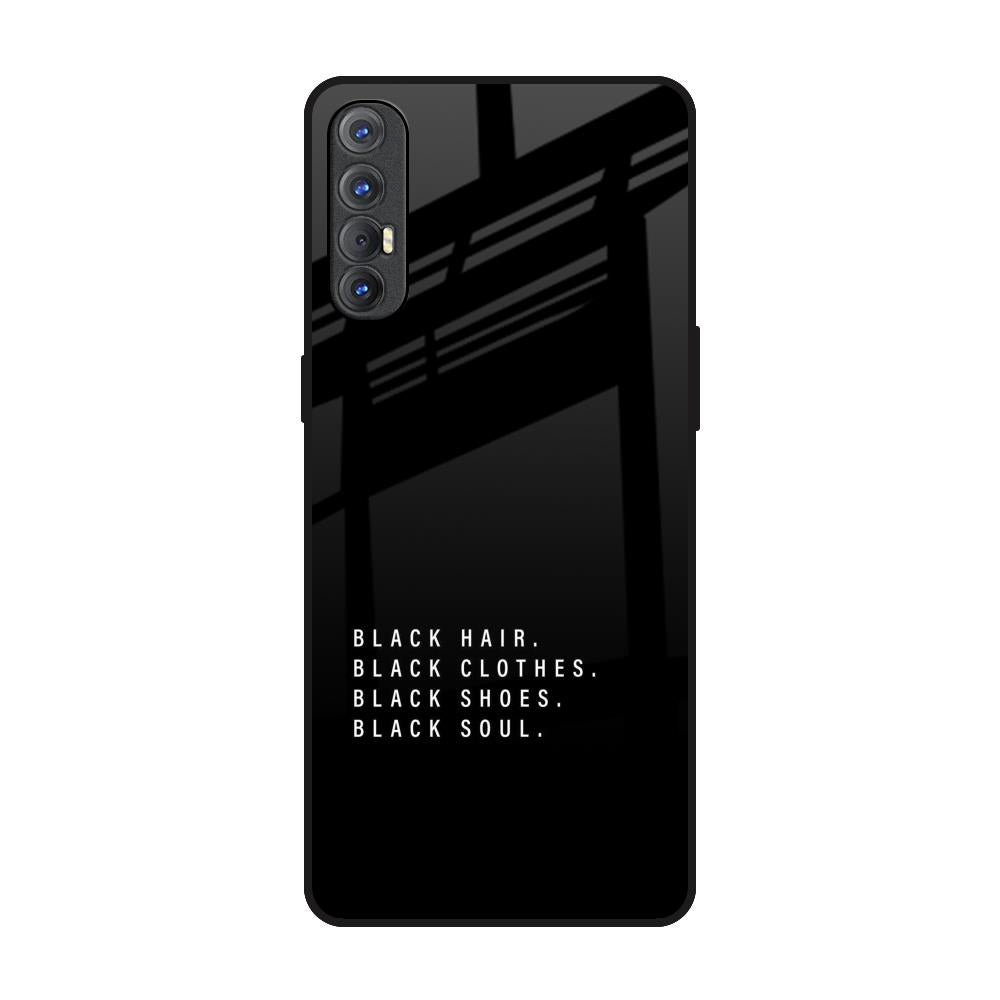 Black Soul Oppo Reno 3 Pro Glass Back Cover Online