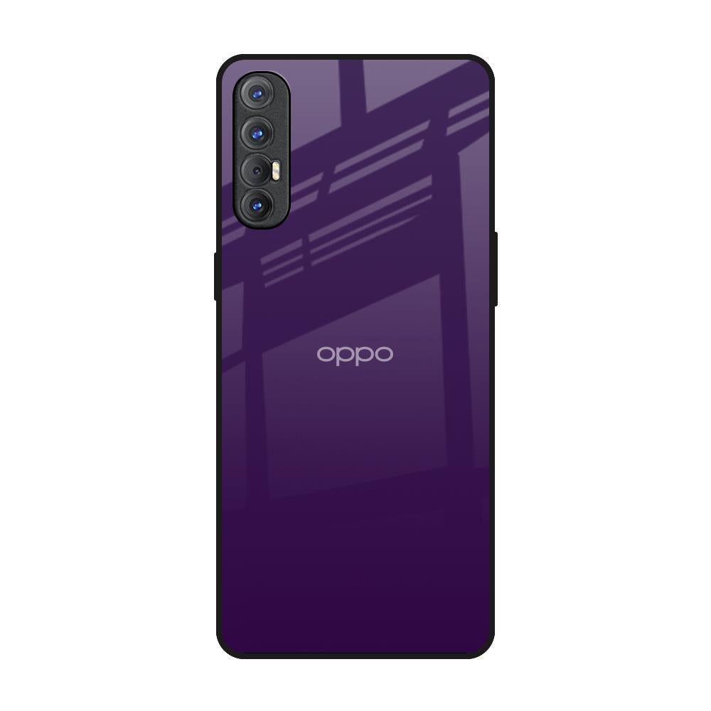 Dark Purple Oppo Reno 3 Pro Glass Back Cover Online