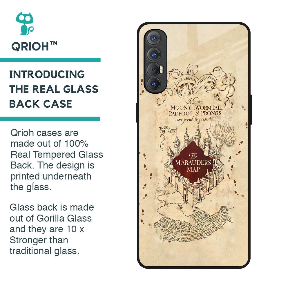 Magical Map Glass Case for Oppo Reno 3 Pro