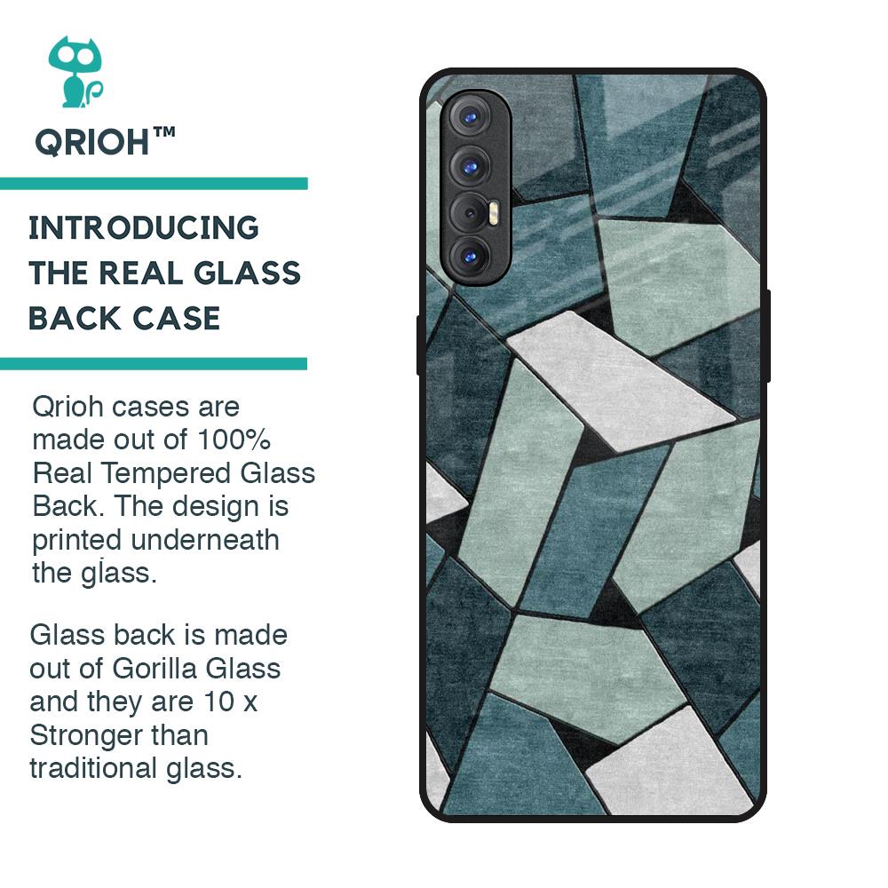 Abstact Tiles Glass Case for Oppo Reno 3 Pro
