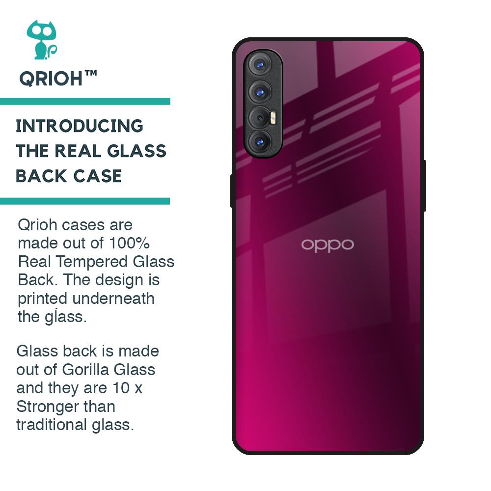 Pink Burst Glass Case for Oppo Reno 3 Pro