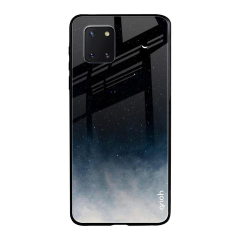 Black Aura Samsung Galaxy Note 10 lite Glass Back Cover Online