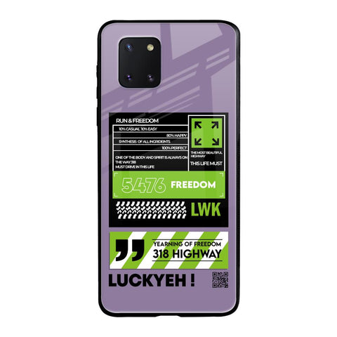 Run & Freedom Samsung Galaxy Note 10 lite Glass Back Cover Online