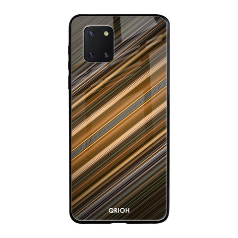 Diagonal Slash Pattern Samsung Galaxy Note 10 lite Glass Back Cover Online