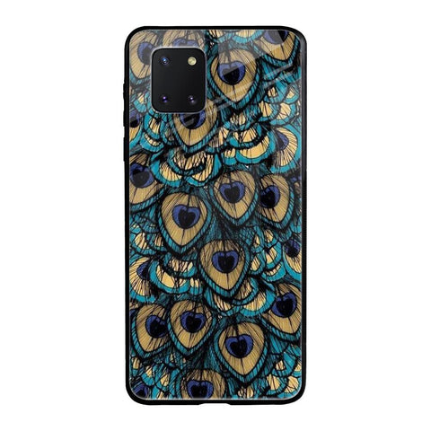 Peacock Feathers Samsung Galaxy Note 10 Lite Glass Cases & Covers Online