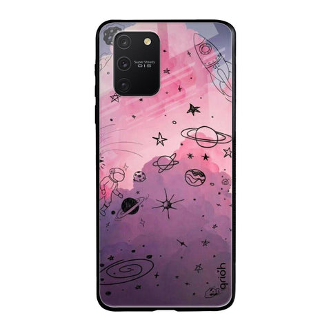 Space Doodles Samsung Galaxy S10 lite Glass Back Cover Online