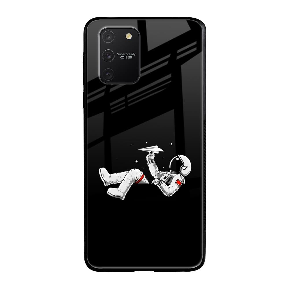 Space Traveller Samsung Galaxy S10 lite Glass Back Cover Online
