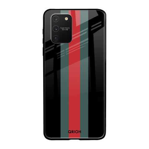 Vertical Stripes Samsung Galaxy S10 lite Glass Back Cover Online