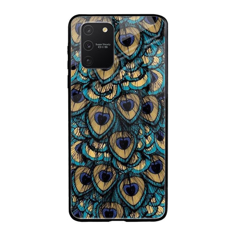 Peacock Feathers Samsung Galaxy S10 Lite Glass Cases & Covers Online