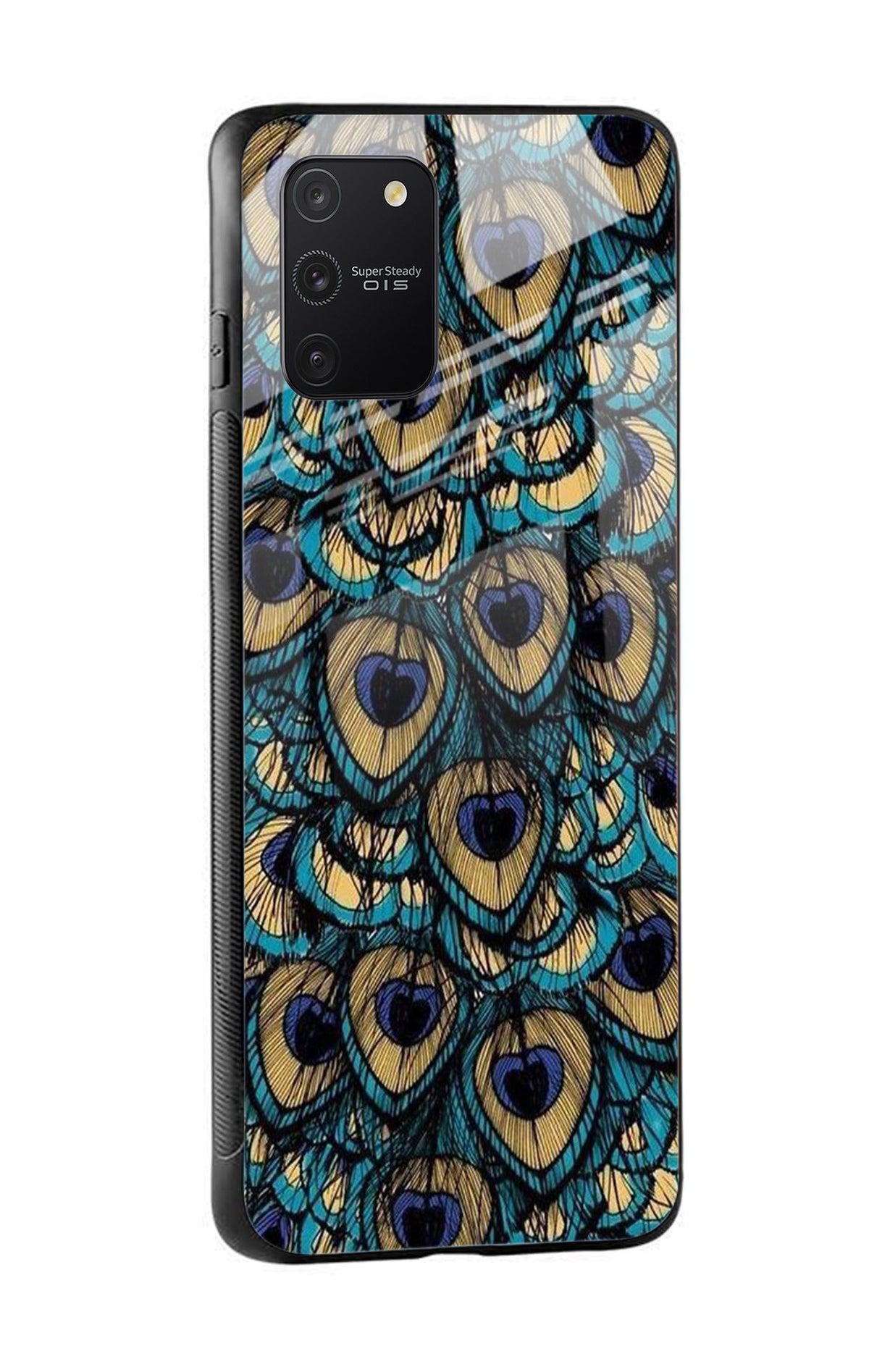 Peacock Feathers Glass case for Samsung Galaxy S10 Lite