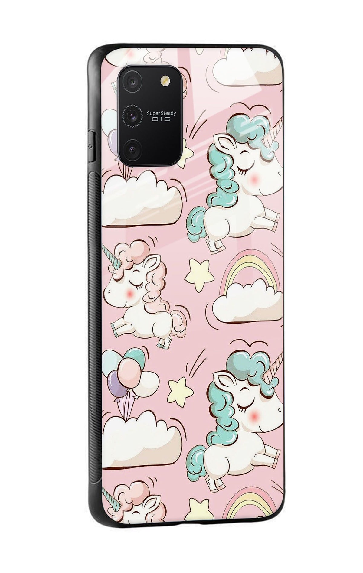 Balloon Unicorn Glass case for Samsung Galaxy S10 Lite