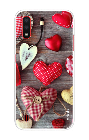 Valentine Hearts Samsung Galaxy A01 Back Cover