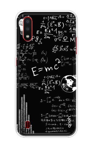 Equation Doodle Samsung Galaxy A01 Back Cover