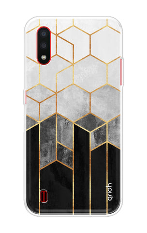 Hexagonal Pattern Samsung Galaxy A01 Back Cover