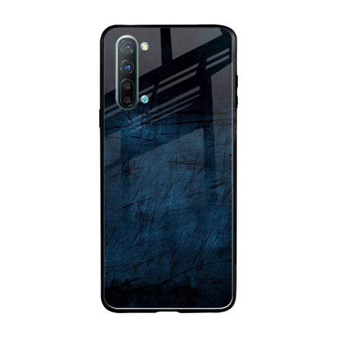 Dark Blue Grunge Oppo Reno 3 Glass Back Cover Online