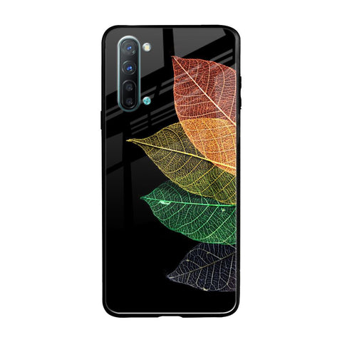 Colorful Leaves Oppo Reno 3 Glass Back Cover Online