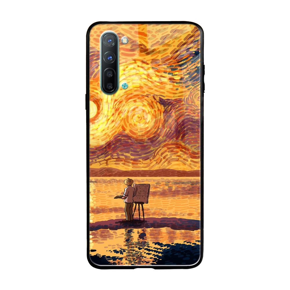 Sunset Vincent Oppo Reno 3 Glass Back Cover Online