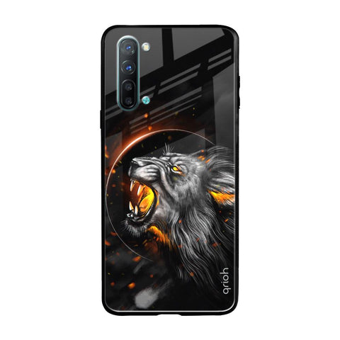 Aggressive Lion Oppo Reno 3 Glass Back Cover Online
