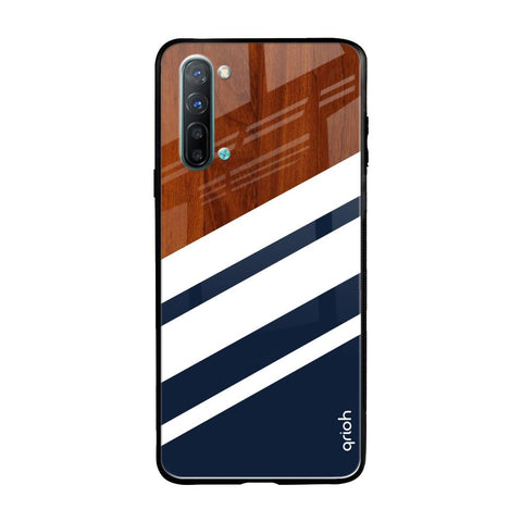 Bold Stripes Oppo Reno 3 Glass Back Cover Online