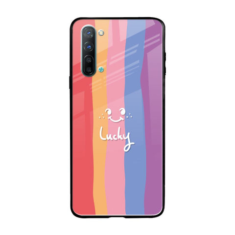 Lucky Abstract Oppo Reno 3 Glass Back Cover Online