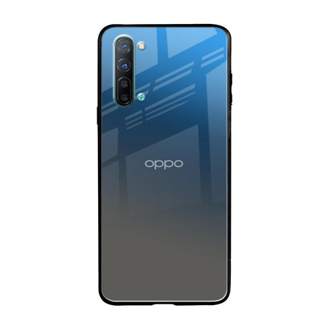Blue Grey Ombre Oppo Reno 3 Glass Back Cover Online
