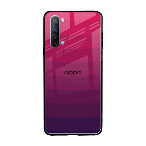 Wavy Pink Pattern Oppo Reno 3 Glass Back Cover Online