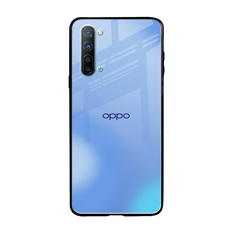 Vibrant Blue Texture Oppo Reno 3 Glass Back Cover Online