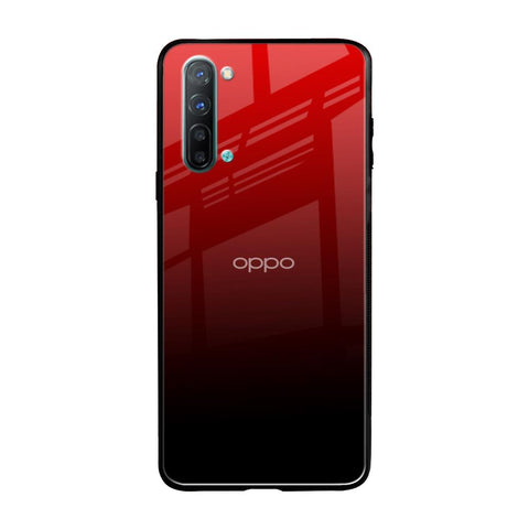 Maroon Faded Oppo Reno 3 Glass Back Cover Online