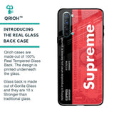 Supreme Ticket Glass Case for Oppo Reno 3