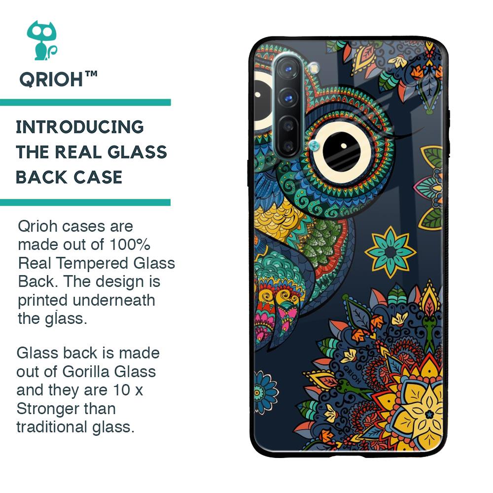 Owl Art Glass Case for Oppo Reno 3