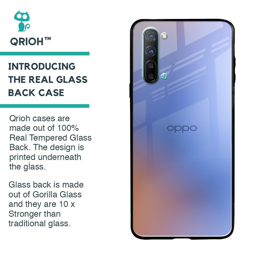 Blue Aura Glass Case for Oppo Reno 3