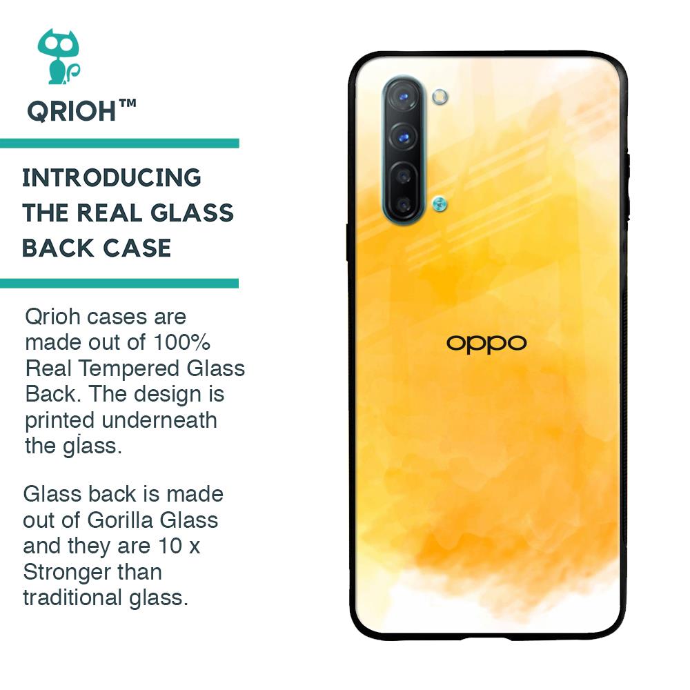 Rustic Orange Glass Case for Oppo Reno 3