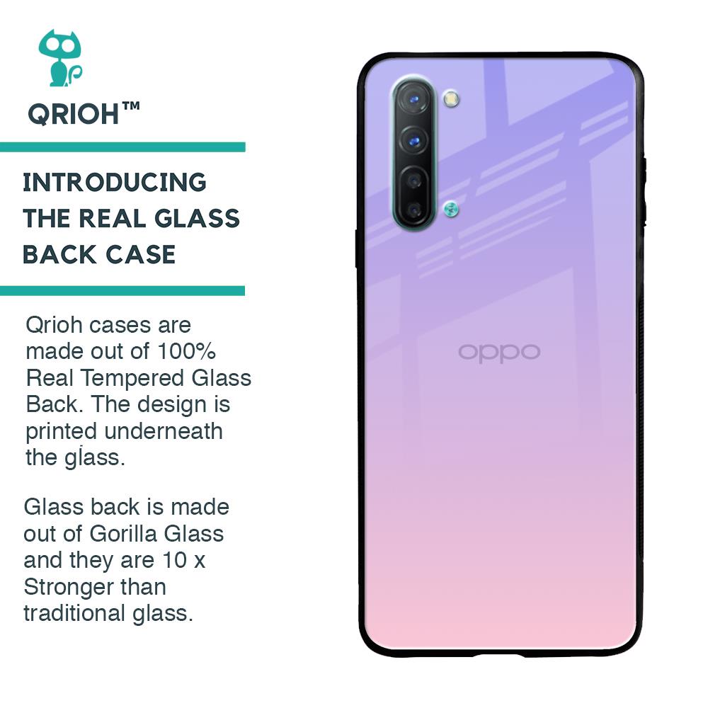 Lavender Gradient Glass Case for Oppo Reno 3
