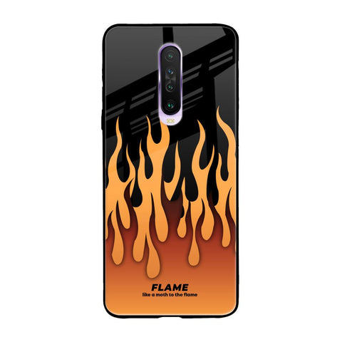 Fire Flame Poco X2 Glass Back Cover Online