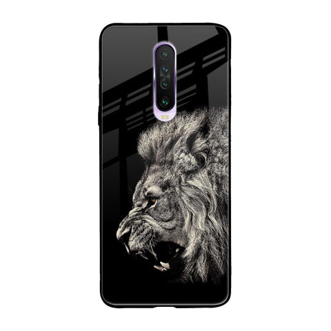 Brave Lion Poco X2 Glass Back Cover Online