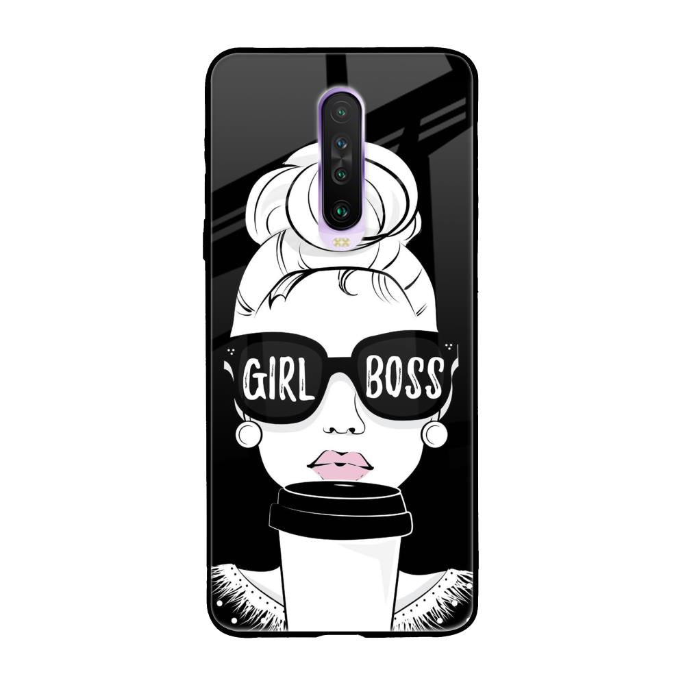 Girl Boss Poco X2 Glass Back Cover Online