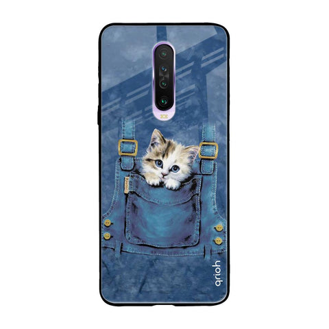 Kitty In Pocket Poco X2 Glass Back Cover Online