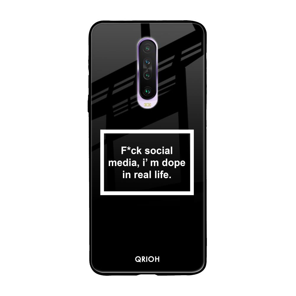 Dope In Life Poco X2 Glass Back Cover Online