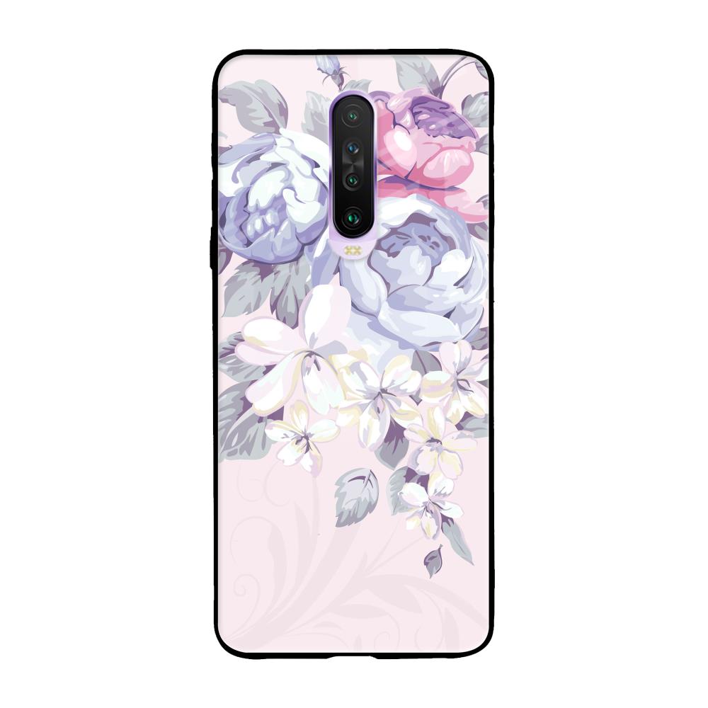 Elegant Floral Poco X2 Glass Back Cover Online