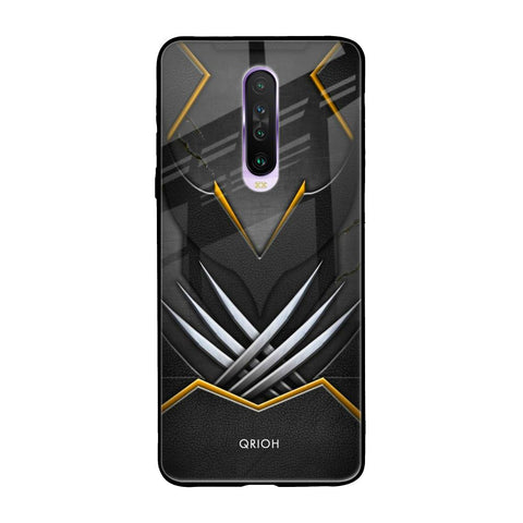 Black Warrior Poco X2 Glass Back Cover Online