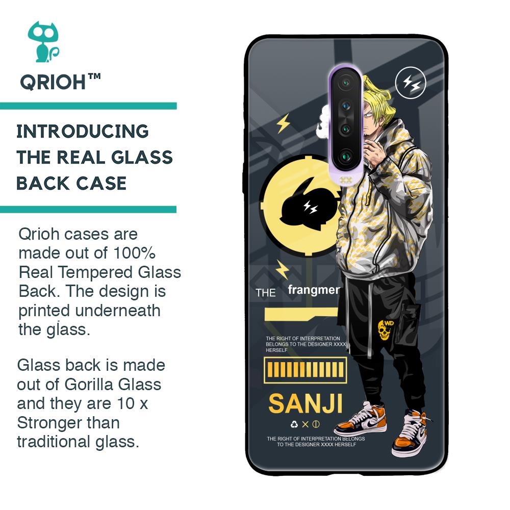 Cool Sanji Glass Case for Poco X2