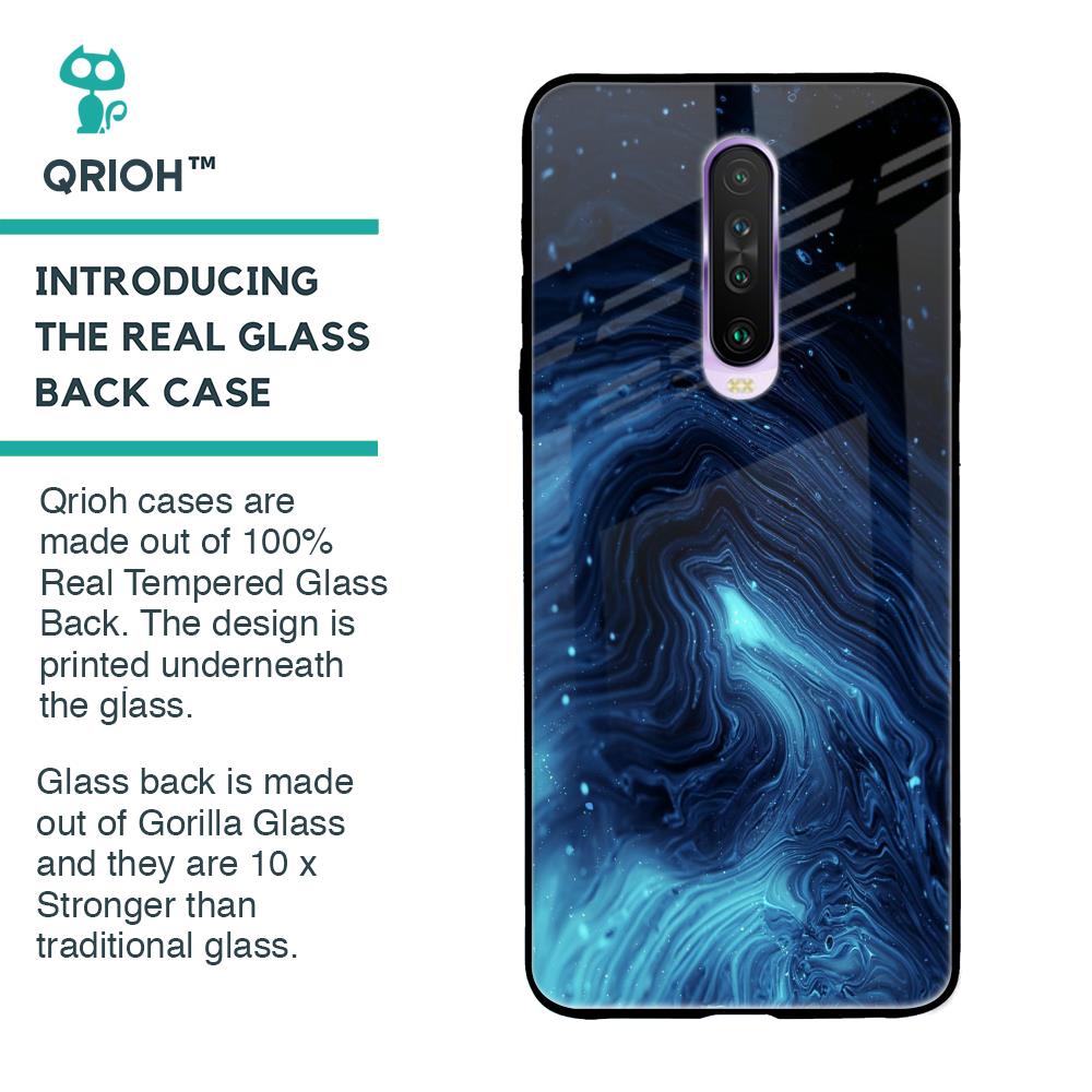 Dazzling Ocean Gradient Glass Case For Poco X2